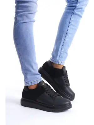 Omarı Konfor ve Stilin Buluştuğu Erkek Günlük Sneaker Ayakkabı - Siyah