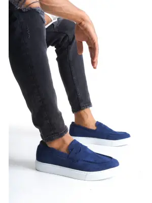 Omarı Rahat ve Şık Lacivert Günlük Ayakkabı