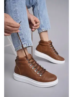 Omarı Şık Ottawa Bağcıklı Erkek Günlük Spor Bot - Taba