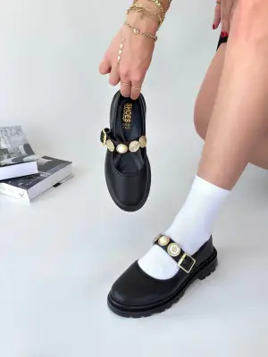 Omarı Şıklığıyla Fark Yaratan Siyah Oxford Ayakkabı