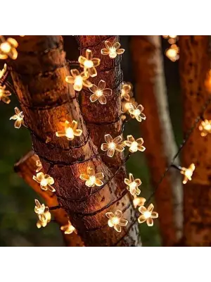 Solar 5m 50 Led Papatya Gün Işığı 8 Fonksiyonlu