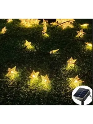 Solar 8 Fonksiyonlu 7 Metre 30 Yıldız Led