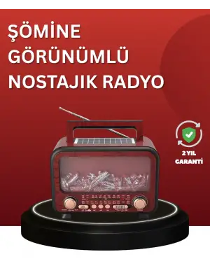 Solar Panelli Alev Işıklı Bluetooth Hoparlör – Çoklu Giriş, Uzun Pil Ömrü