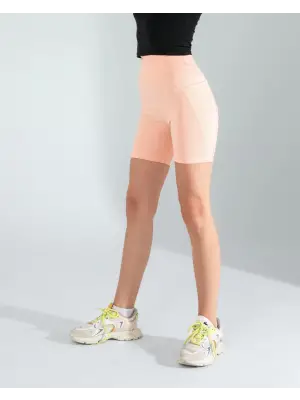 Somon Fitilli Push Up Toparlayıcı Biker Spor Tayt Kadın Giyim