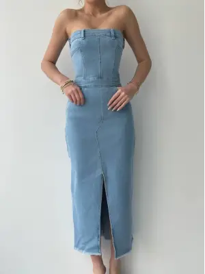 Sonic Straplez Elbise