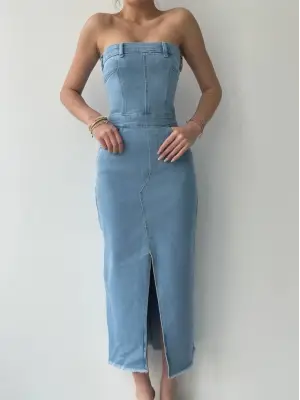 Sonic Straplez Elbise