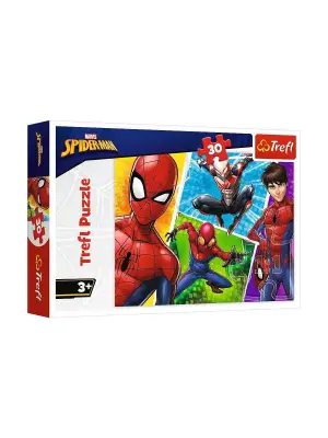 Omarı Eğlenceli Spiderman 30 Parça Puzzle