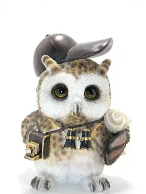 Steampunk Polyester Baykuş Figürü Model 2