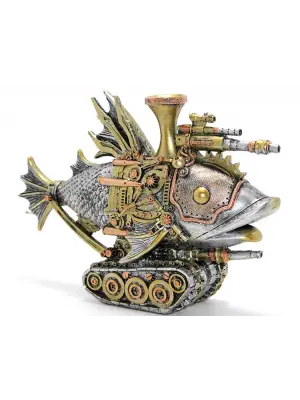 Steampunk Polyester Tasarım Balık Figürü