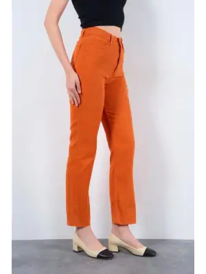 Strong Düz Pantolon - Oranj