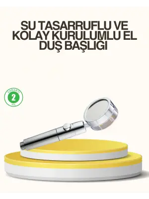 Su Basıncını Artıran Sızdırmaz Duş Başlığı