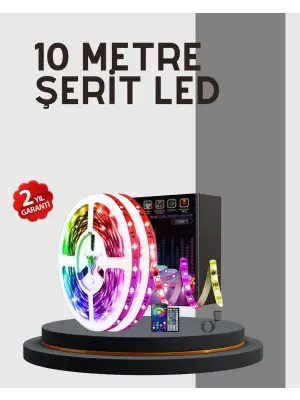 Su Geçirmez 10m Smart Şerit Led Tv Arkası Ve Oda Dekorasyonu İçin