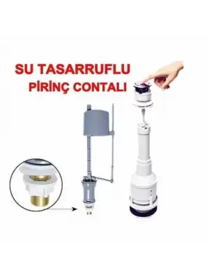 Omarı Tasarruflu Klozet İç Takımı Basmalı Sifonlu