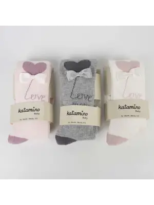 Sudan Aks Kız Bebek Külotlu Çorap K62302 Asorti