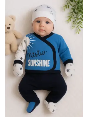 Sun Shine Desenli 5li Erkek Hastane Çıkışı