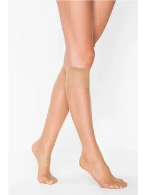 Omarı Bronz Mat Pantolon Çorabı - Süper İnce 15 Den