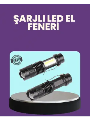 Suya Dayanıklı 4 Modlu Mini Led El Feneri