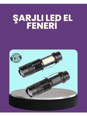 Suya Dayanıklı 4 Modlu Mini Led El Feneri