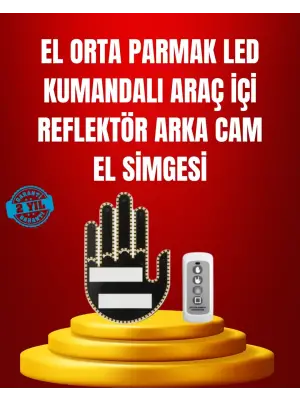 Suya Dayanıklı Led El Park Uyarı Cihazı Uzaktan Kumandalı 2025