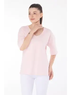 Pembe T-Shirt Kadın Giyim
