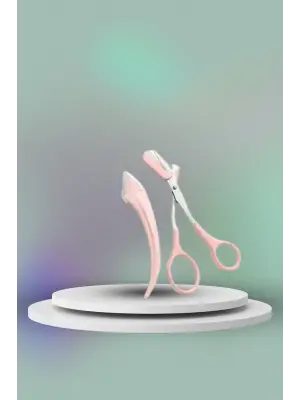 Taraklı Kaş Bıyık Makası Ve Kaş Ustura Seti Kaş Bıyık Tüy Alma Epilasyon Aleti 2li Set