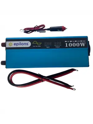 Omarı Taşınabilir Tam Sinus İnverter Güç Kaynağı - 1000W 220V Çevirici