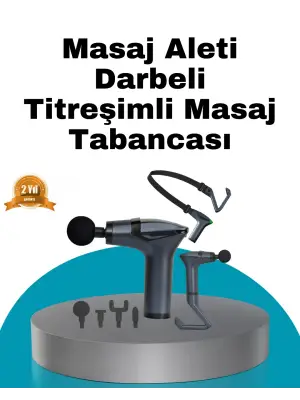 Taşınabilir 3in1 Masaj Aleti Şarjlı Titreşimli Esneme Bantlı
