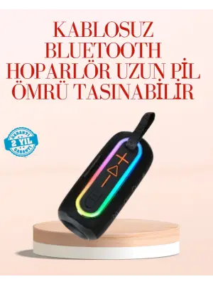 Taşınabilir Bluetooth Hoparlör Kırmızı Ip67 Su Geçirmez