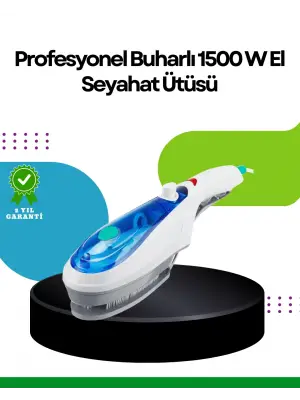 Taşınabilir Buharlı Ütü 1500w | Giysilerde Yanık Bırakmaz, Kokuyu Giderir