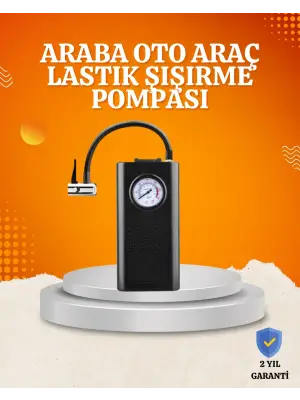 Taşınabilir Elektrikli Oto Motosiklet Bisiklet Lastik Şişirme Pompası