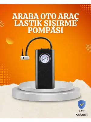 Taşınabilir Elektrikli Oto Motosiklet Bisiklet Lastik Şişirme Pompası