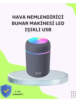 Taşınabilir Hava Nemlendirici – Renkli Işık Ve Usb Bağlantı