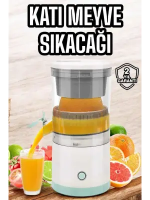 Taşınabilir Kablosuz Taşınabilir Şarjlı Narenciye Sıkacağı Portakal Meyve Sıkacağı Çift Bıçaklı