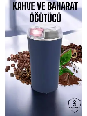 Taşınabilir Kahve & Baharat Öğütücü, Kolay Temizlenebilir Ve Uzun Ömürlü Paslanmaz Çelik