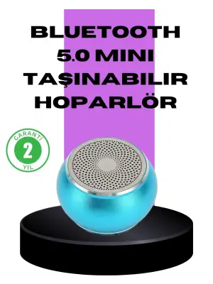 Taşınabilir Mini Bluetooth Hoparlör 9m Menzil Dahili Mikrofon