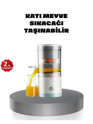 Taşınabilir Şarjlı Katı Meyve Sıkacağı – 45w Güç, 18000 Rpm Hız, 400 Ml Kapasite