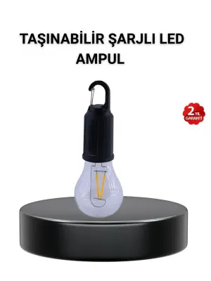 Taşınabilir Şarjlı Led Kamp Lambası – Type-c Girişli Ve Kancalı Tasarım