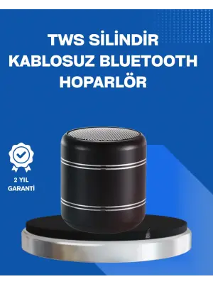 Taşınabilir Silindir Tasarım Bluetooth 5.0 Hoparlör Yüksek Bas Performanslı
