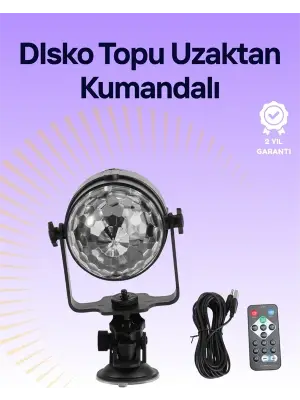 Taşınabilir Ve Dayanıklı Plastik Kristal Led Disko Işığı