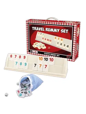 Omarı Taşınabilir Okey Seti ve Rummy Oyunu