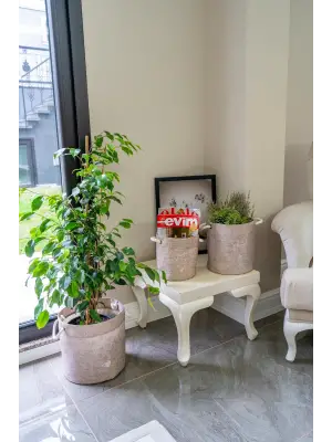 Omarı Pratik Taşınabilir Yuvarlak Düzenleyici Organizer Sepet (Maxi)