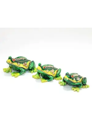 Taşlı 3lü Kurbağa Seti
