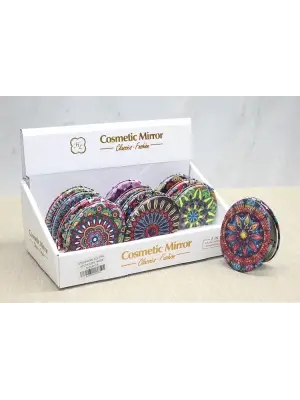 Taşlı El Aynası Oval İnce Alk3764