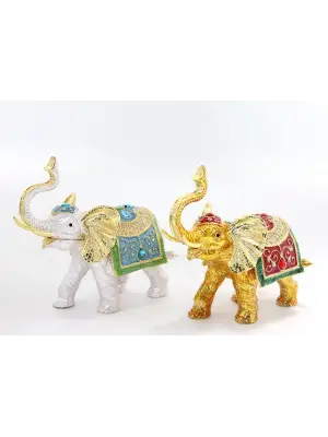 Taşlı Tekli Fil Figürü Model 5