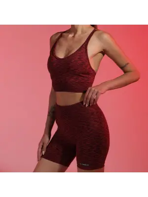 Tayt Crop Takım-Kırmızı