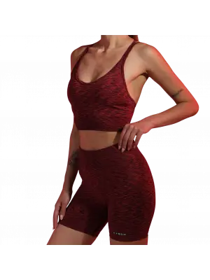 Tayt Crop Takım-Kırmızı