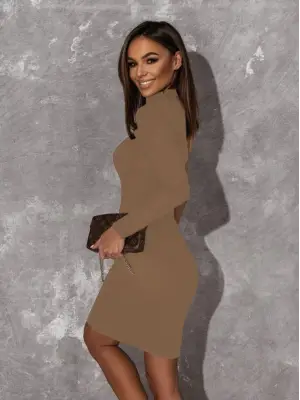 Omarı Kaşık Yakalı Kadın Yaz Elbisesi