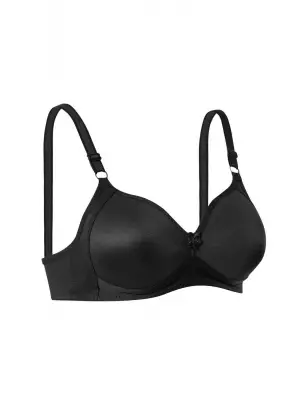 Omarı Silikonlu Toparlayıcı Sütyen - Siyah