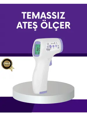 Temassız Ateş Ölçer Dijital Kızılötesi Termometre Hızlı Ölçüm