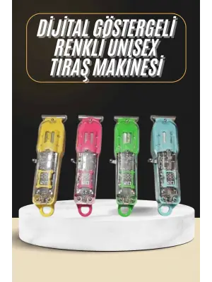 Tıraş Makinesi Renkli Dijital Göstergeli Epilasyon Öncesi Kısaltma Makinesi
